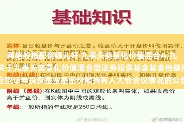 网络股指配资哪儿好 九泰天奕量化价值混合A,九泰天奕量化价值混合C: 关于九泰天奕量化价值混合型证券投资基金基金份额持有人大会会议情况的公告