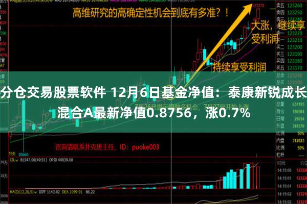 分仓交易股票软件 12月6日基金净值：泰康新锐成长混合A最新净值0.8756，涨0.7%